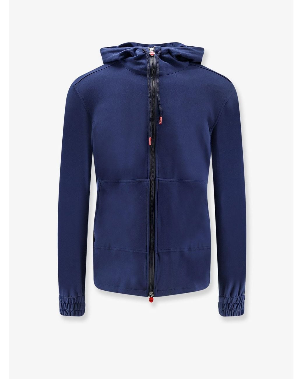 Kiton Blue Stretch Cotton Sweatshirt for men