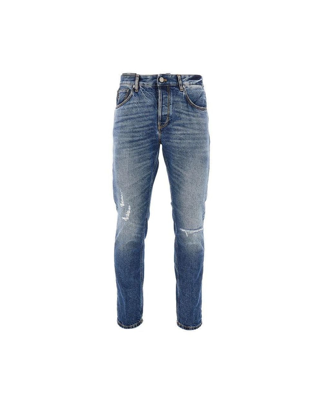 PT Torino Blue Used-Effect 'Reggae' Jeans for men