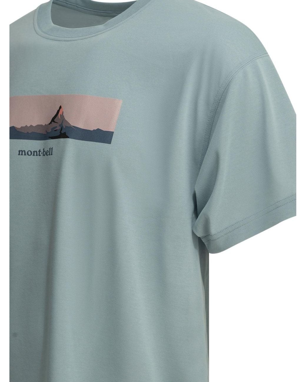 Montbell Blue T-Shirts for men