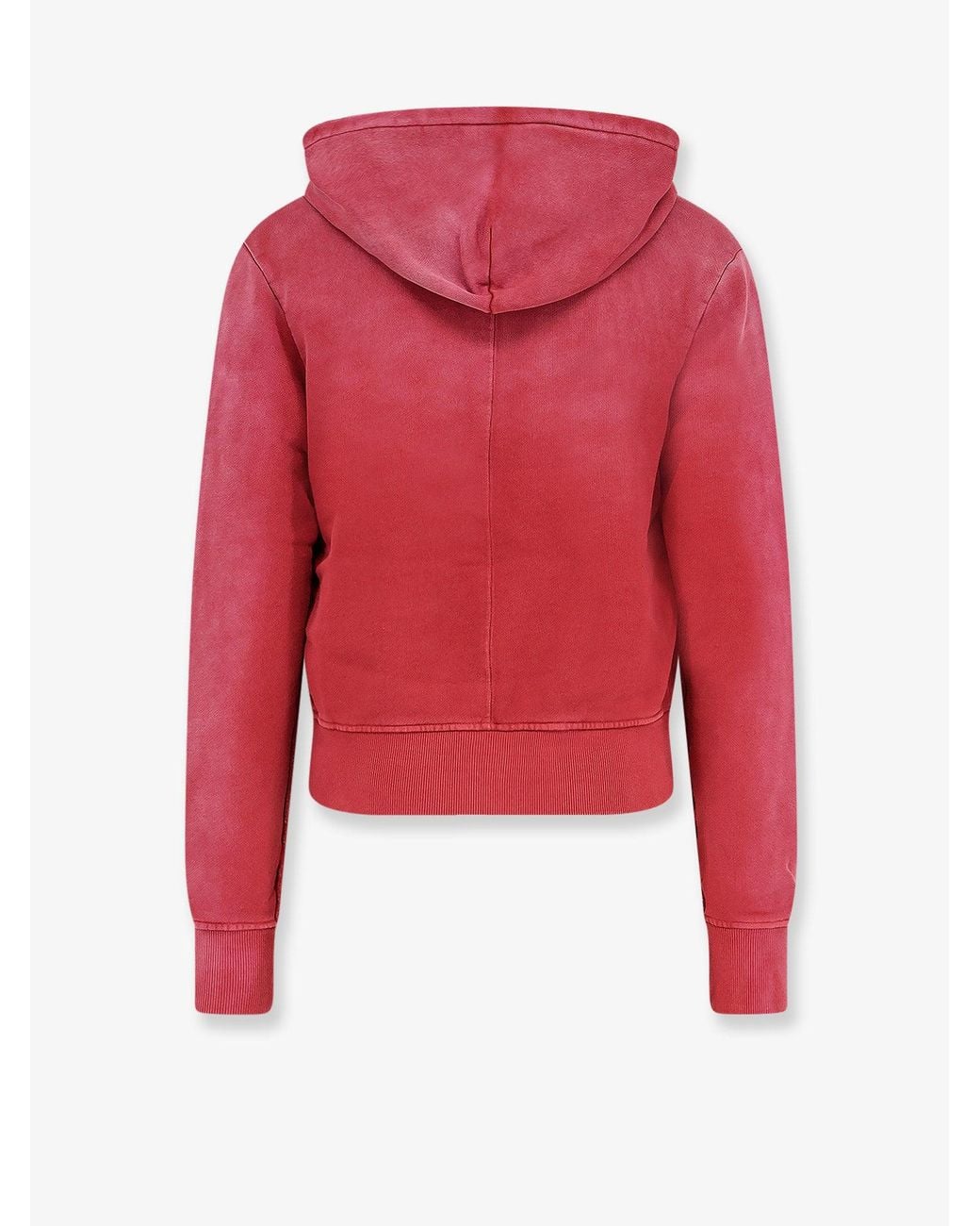 Entire studios Red Slim Zip Up Cotton Hoodie