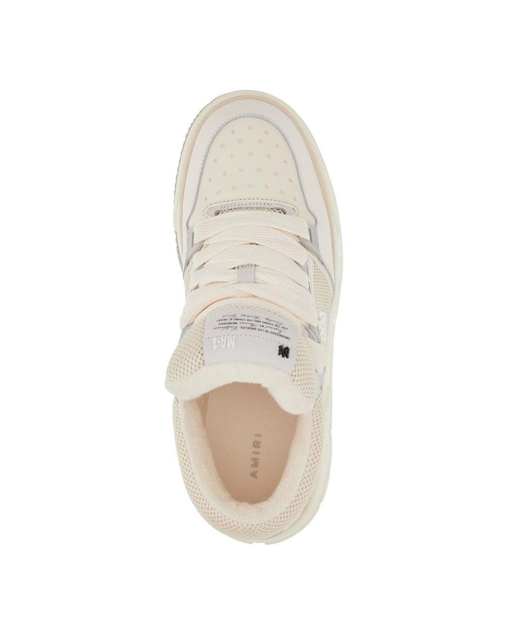Amiri Natural Leather And Mesh Ma-1 Sneakers for men