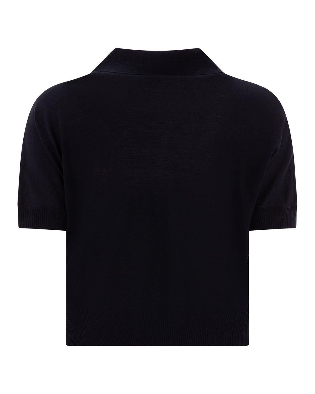 Khaite Blue Wool Shortsleeve Shirt