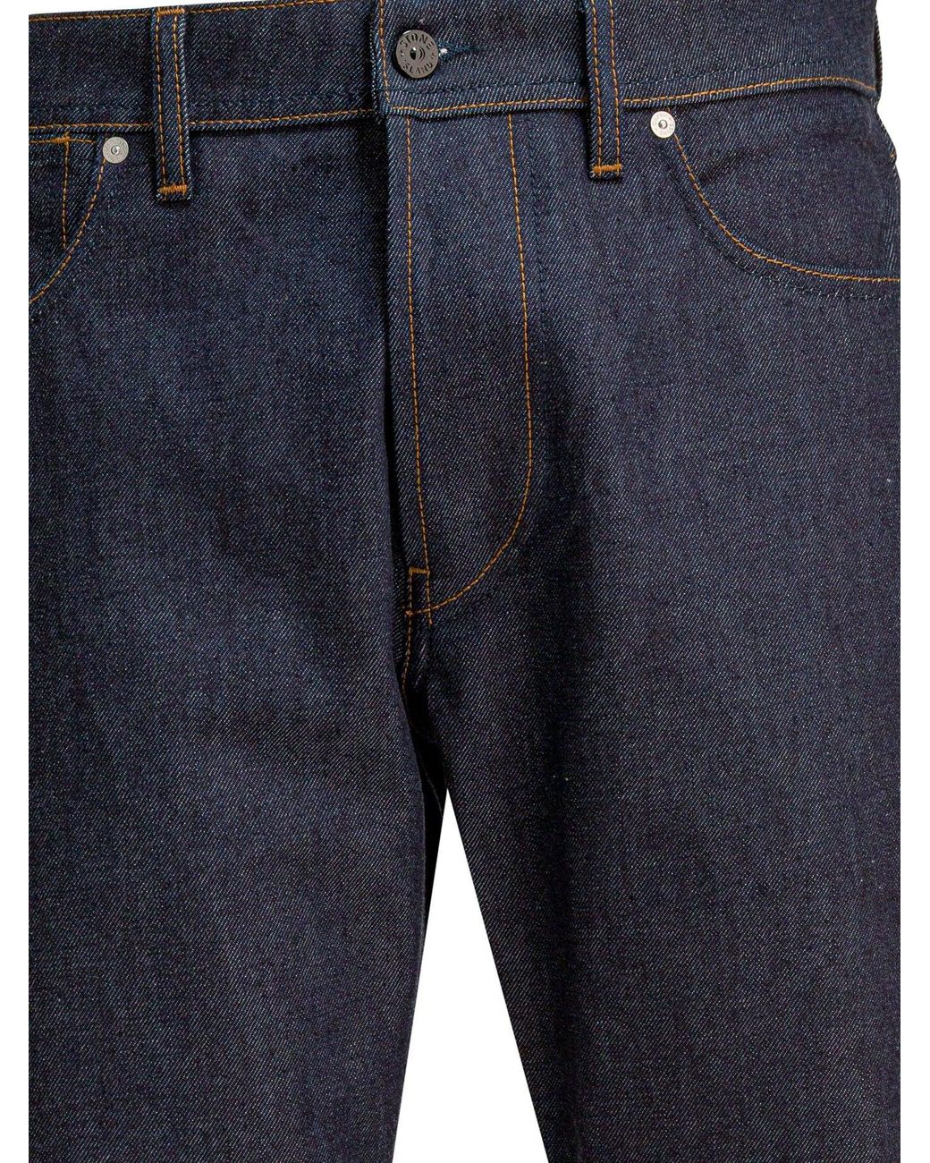 Stone Island Blue Straight Leg Jeans for men