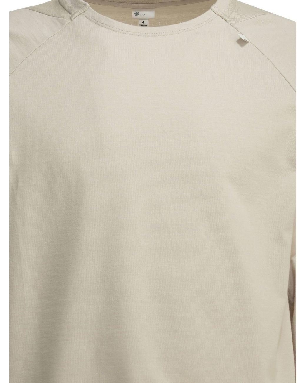 Goldwin Natural "Paneled Mesh L/S" Crew-Neck T-Shirt for men