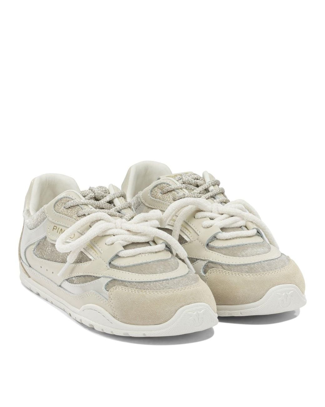 Pinko Multicolor Suede Leather And Velvet Sneakers