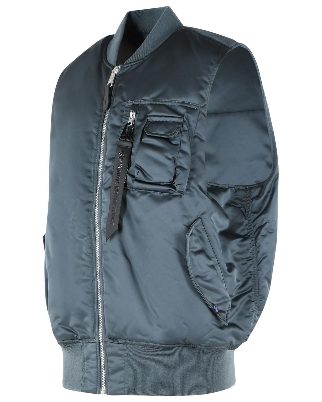 Alpha Industries Blue Petrol Nylon Vest for men