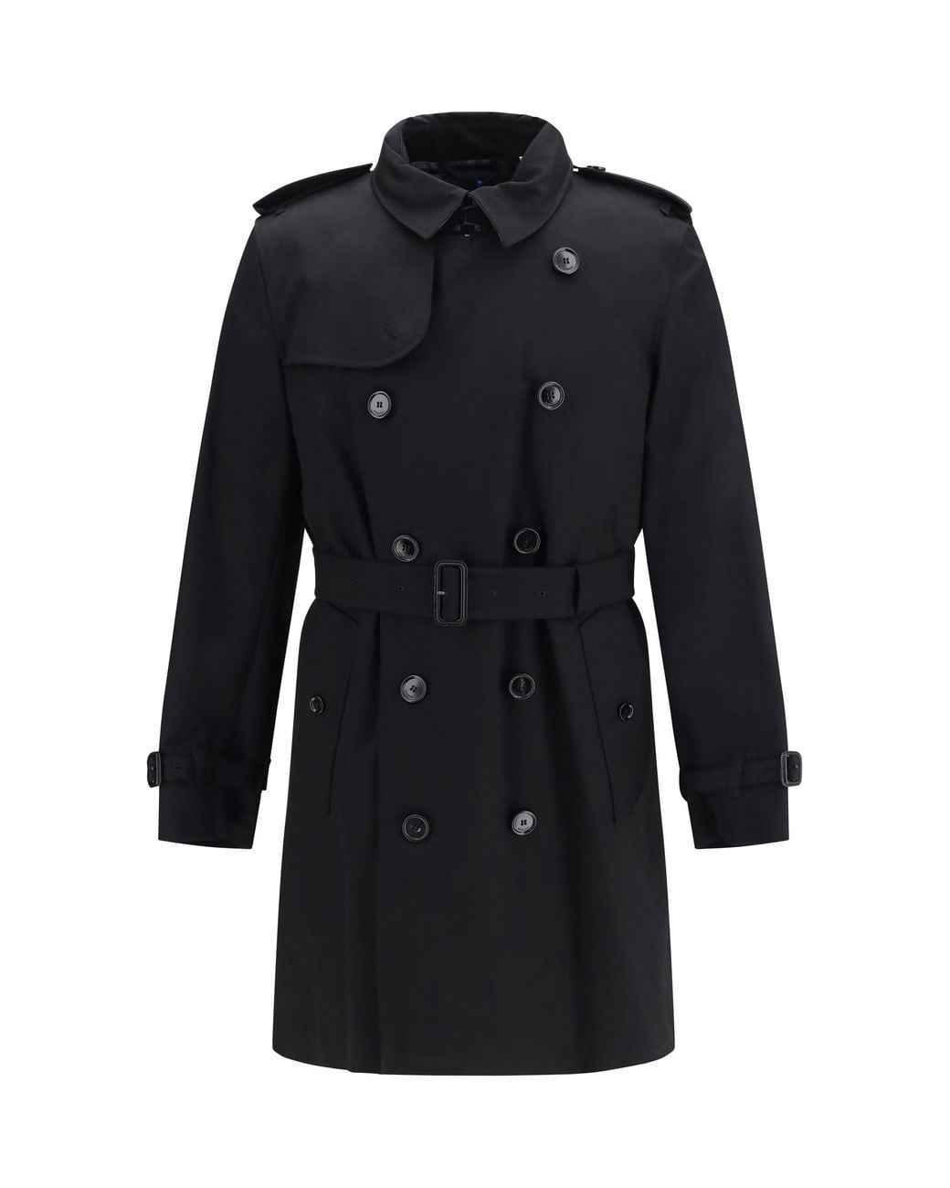 Burberry Black Trench Coat With Removable Padding for men