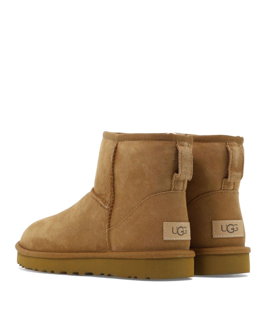 Ugg Brown "Classic Mini Ii" Ankle Boots