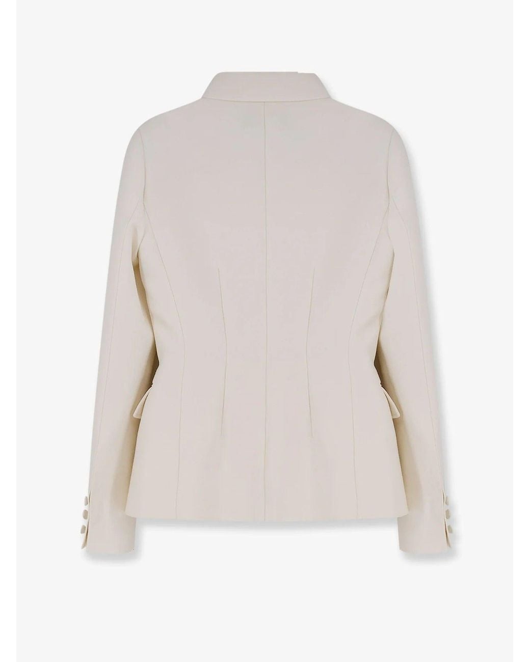 Dior White Wool And Silk Blazer Jacket