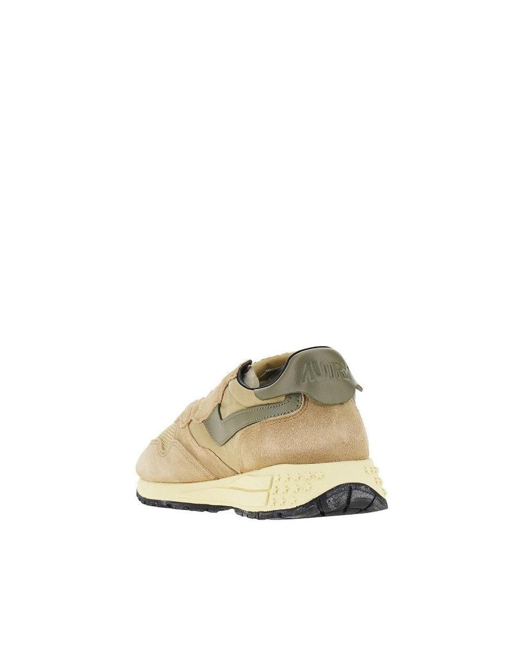 Autry Natural Suede And Nylon Reelwind Low Sneakers for men