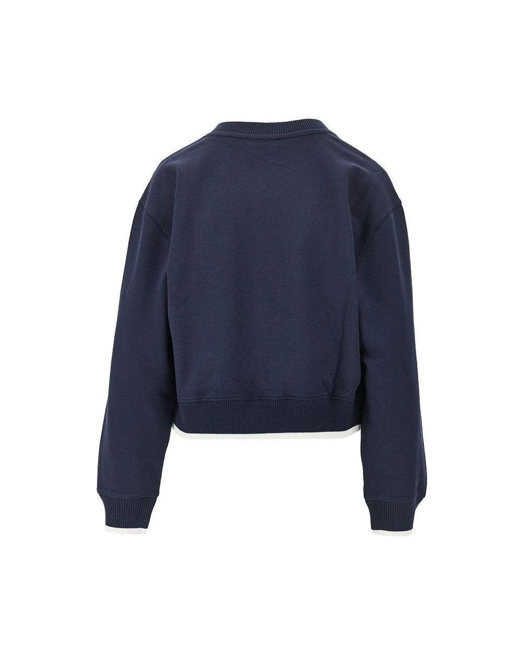 EA BODYWEAR Blue V-Neck Sweatshirt