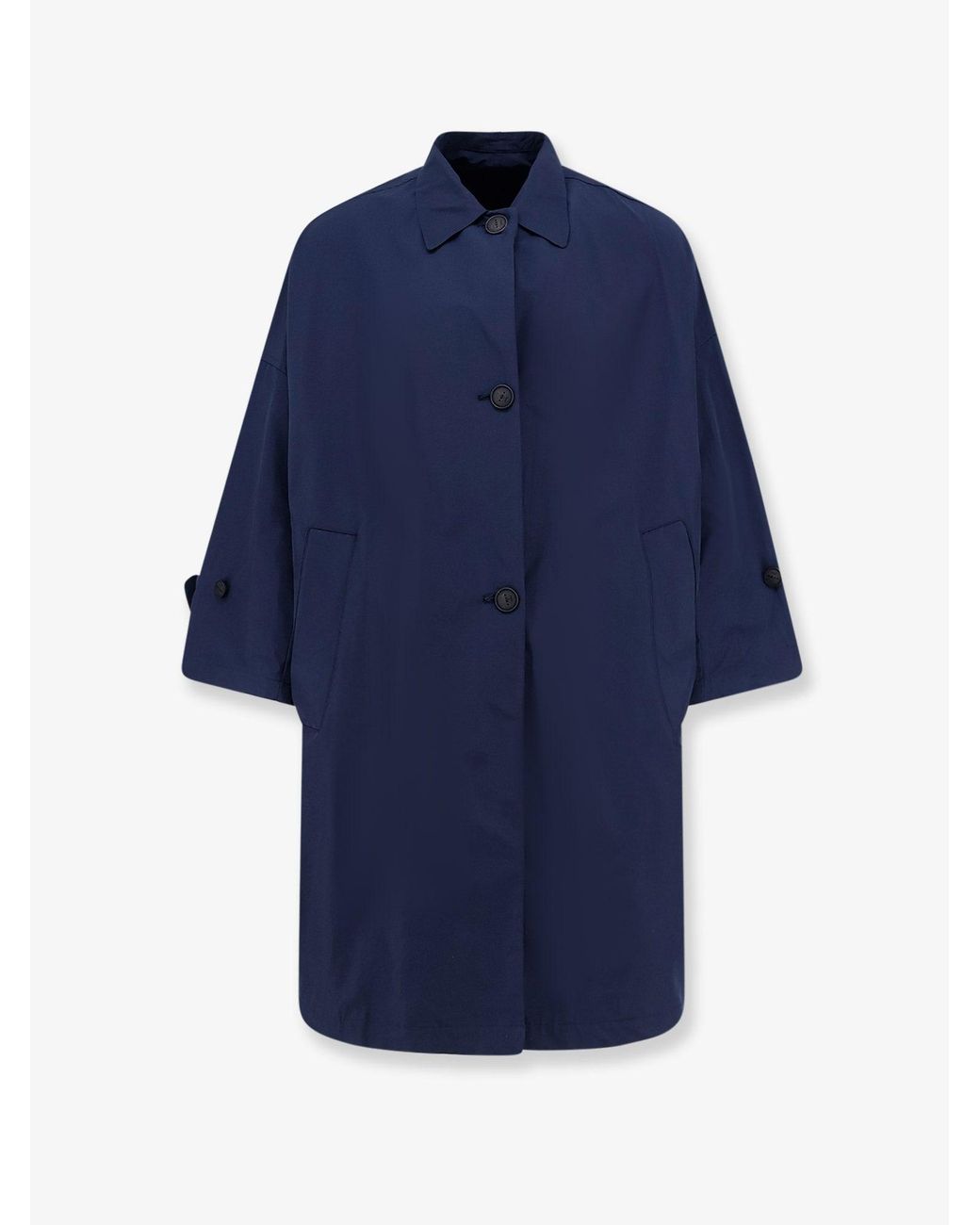 Hevò Blue Cala Paradiso Cotton Blend Raincoat
