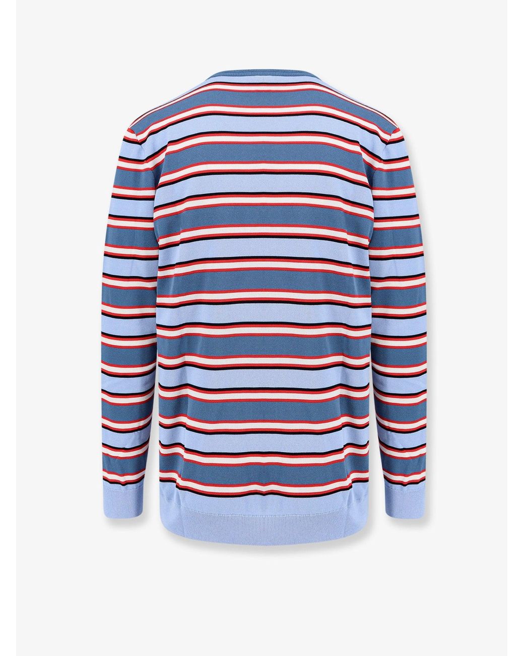 Dior Blue Dior Cotton Sweater With Striped Pattern for men