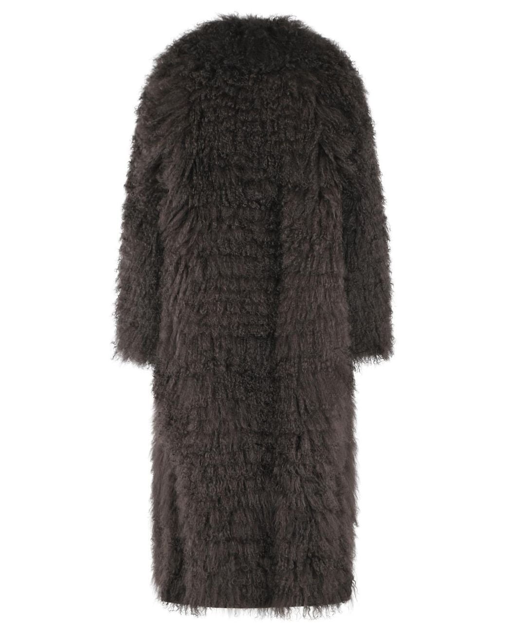 Simonetta Ravizza Black 'Julia' Reversible Mongolia Coat