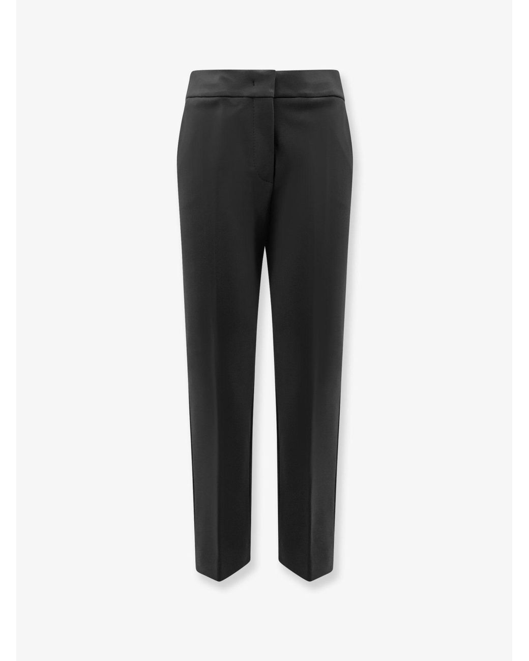 Max Mara Black Pegno Viscose Blend Trousers