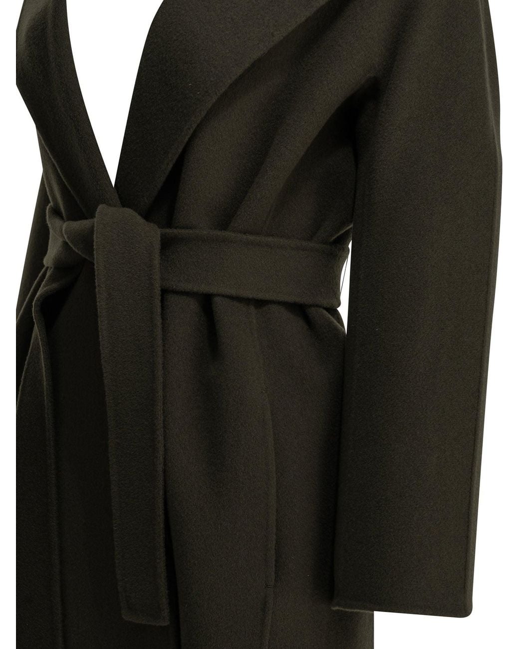 Max Mara Black Long Wool Coat