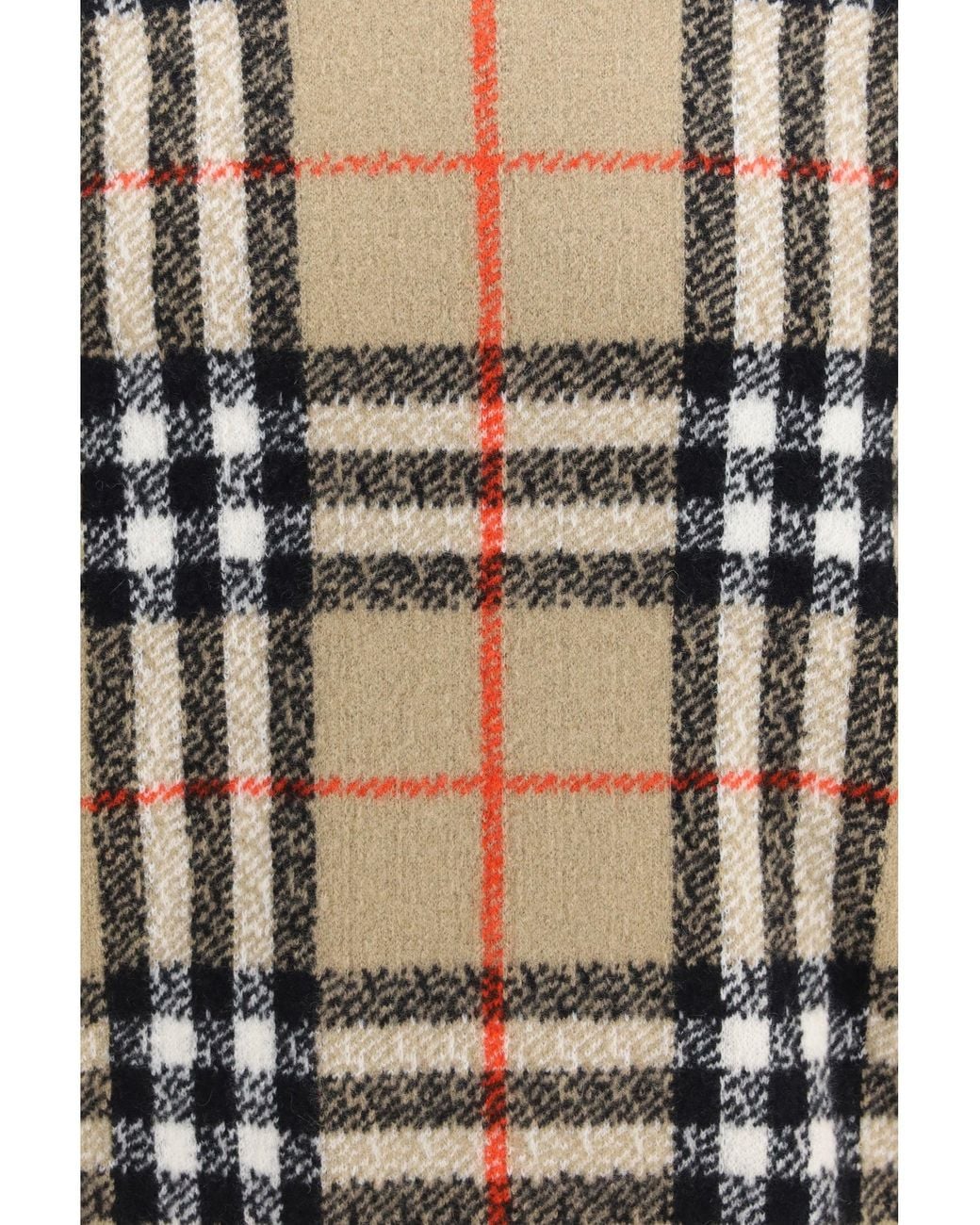 Burberry White Check Cashmere Sweater Sand Ip Check for men