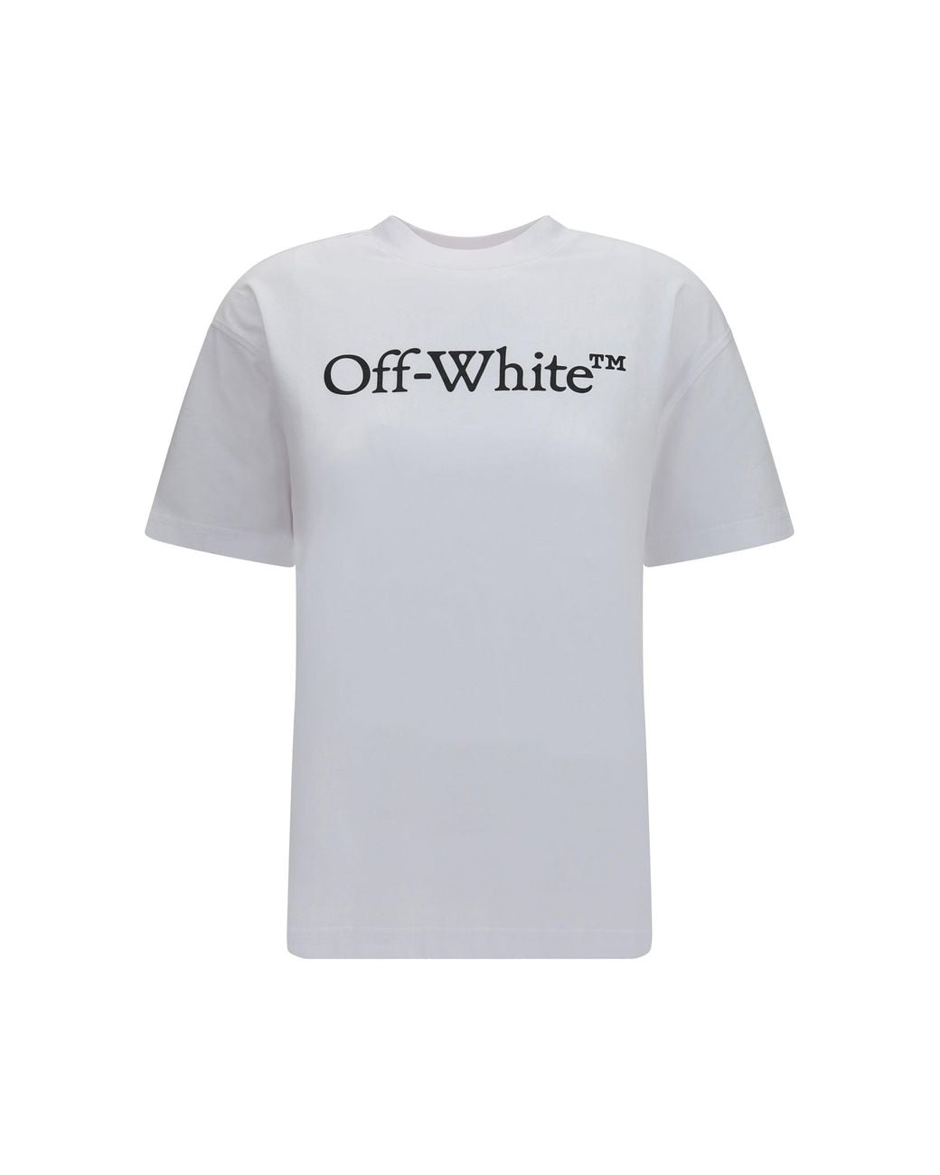 Off-White c/o Virgil Abloh Gray Big Logo Bookish T-Shirt