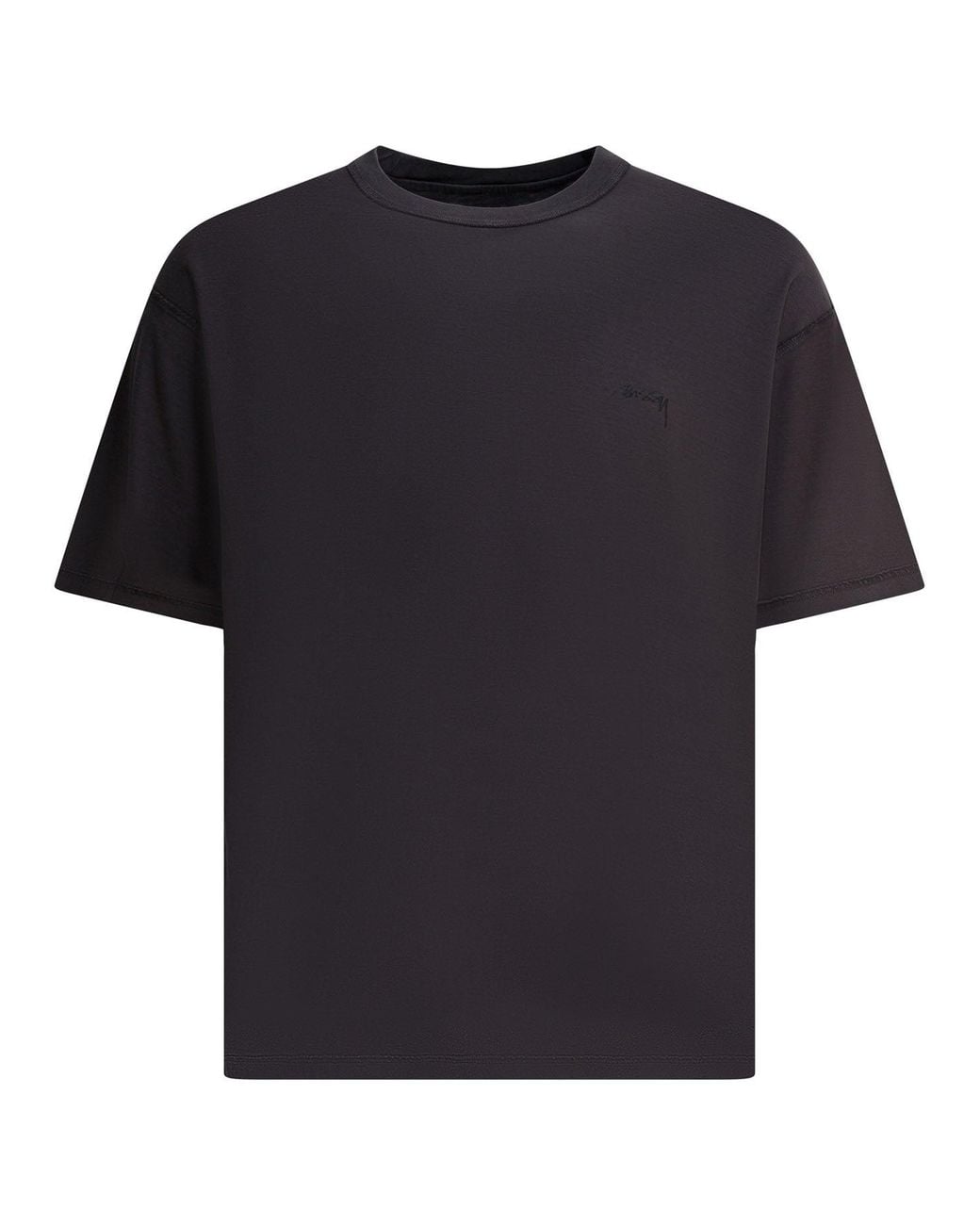 Stussy Black Stussy Cotton T-Shirt for men