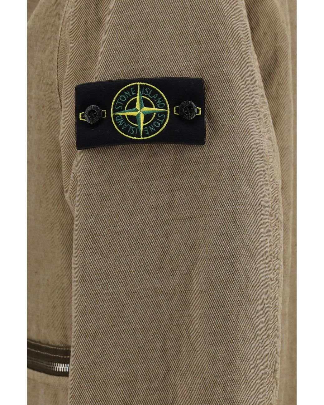 Stone Island Natural Padded Cotton Wool-Blend Jacket Biscuit for men
