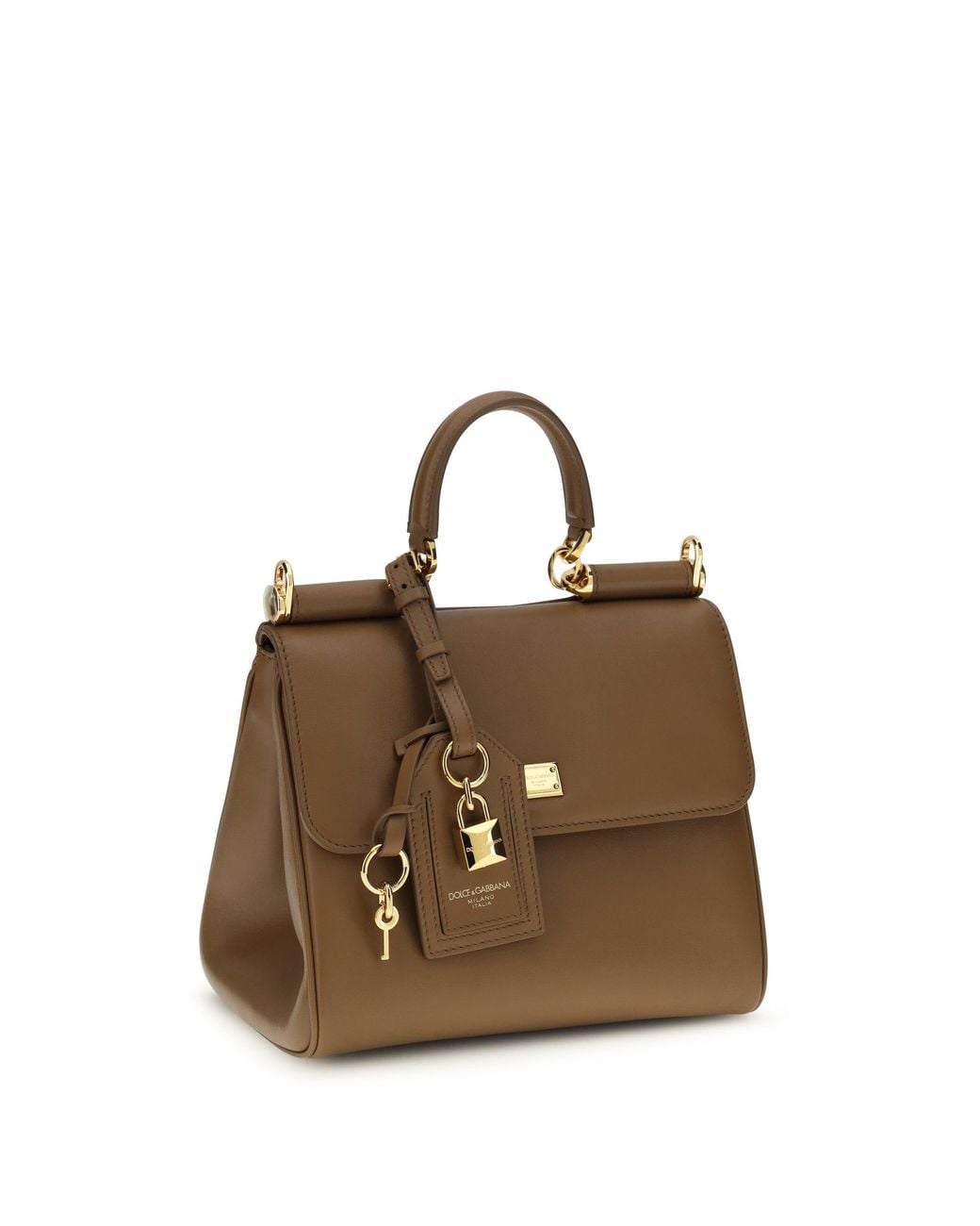 Dolce & Gabbana Brown Dolce & Gabbana My Sicily Handbag Caramello