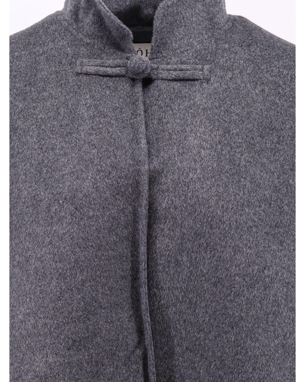 Rohe Blue Wool Cape With Toggle