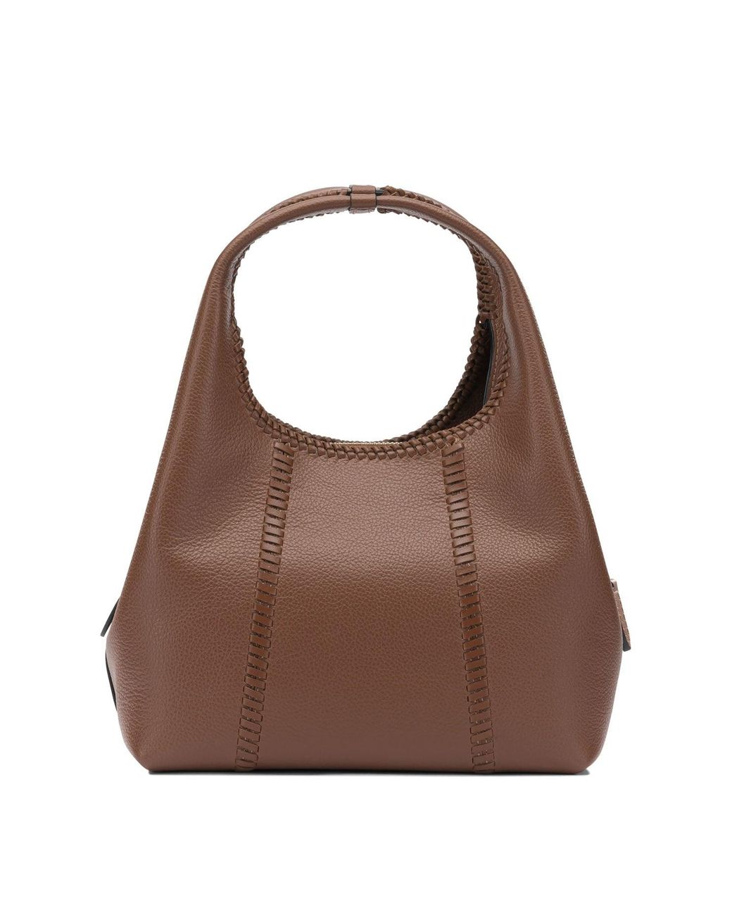 Le Tanneur Brown Calf Leather Crossbody Bag
