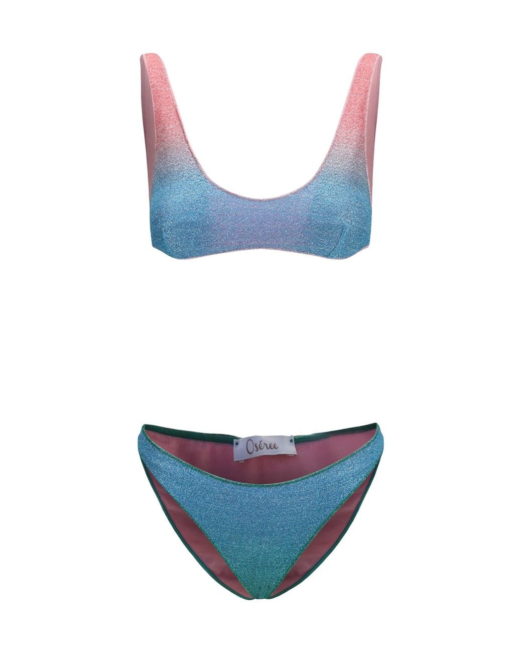 Oseree Blue Lumière Sporty Set Candy Bikini