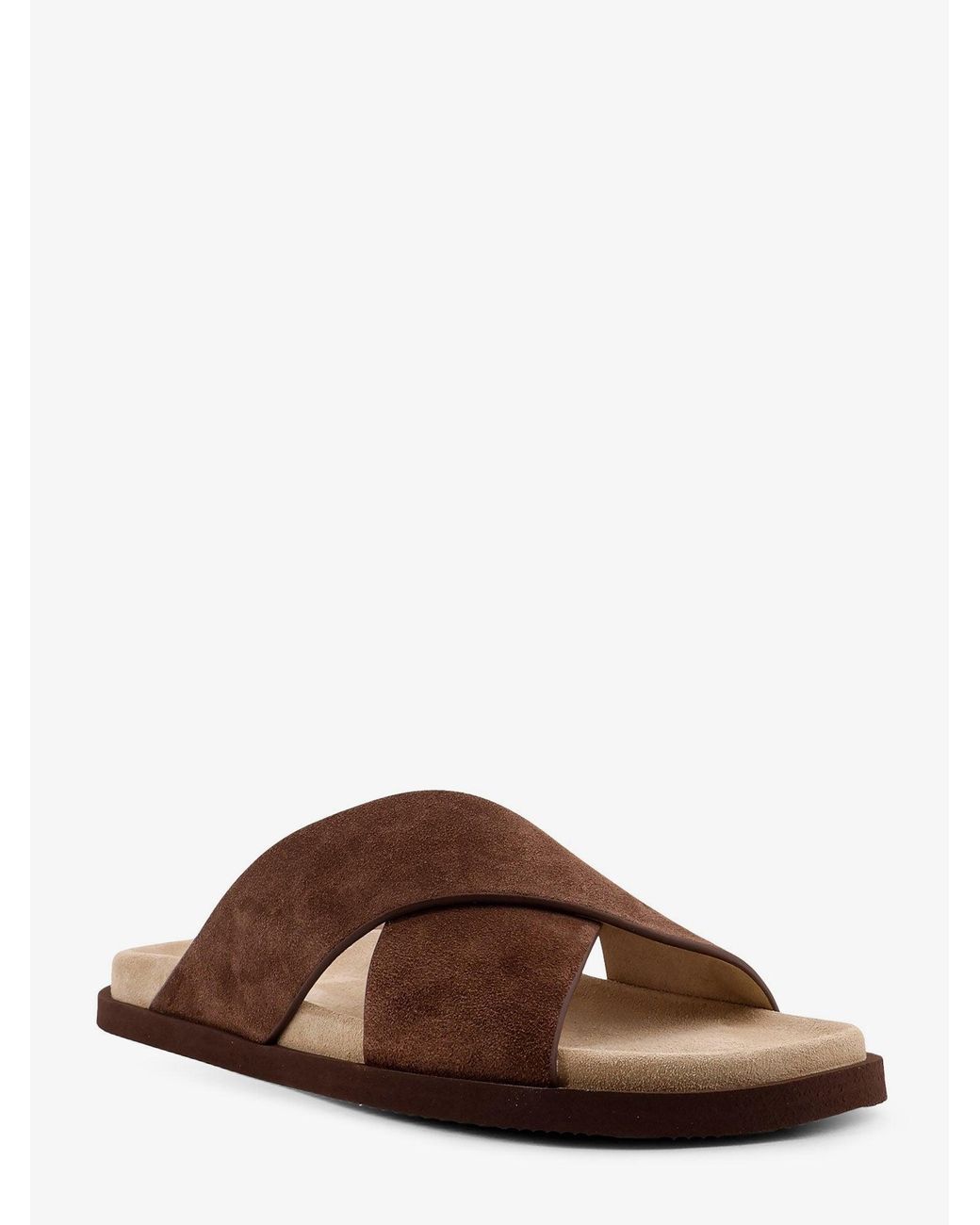 Brunello Cucinelli Brown Sliders for men