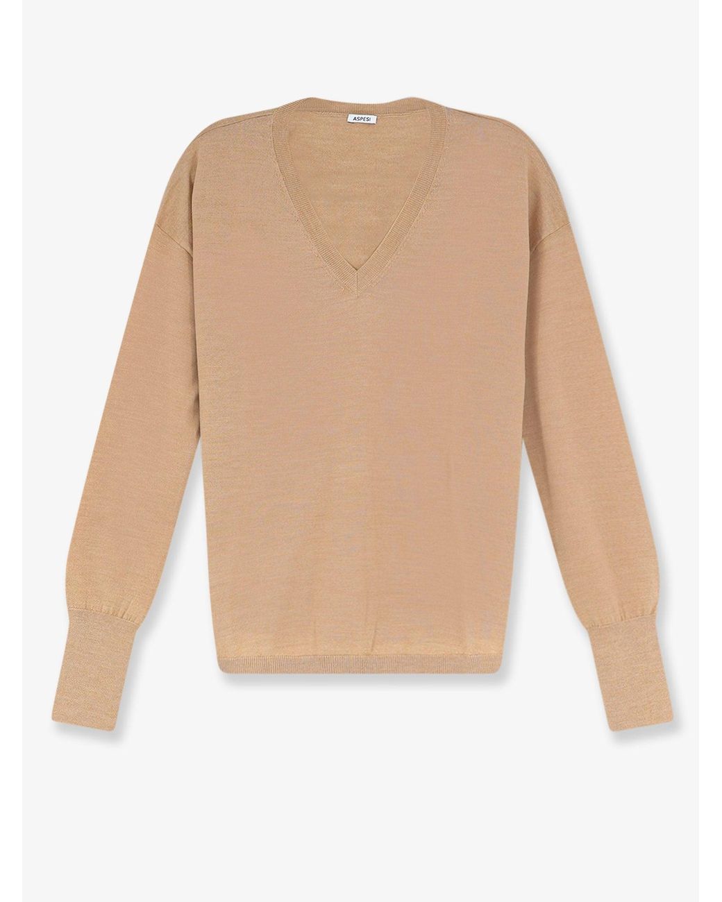 Aspesi White Virgin Wool Sweater