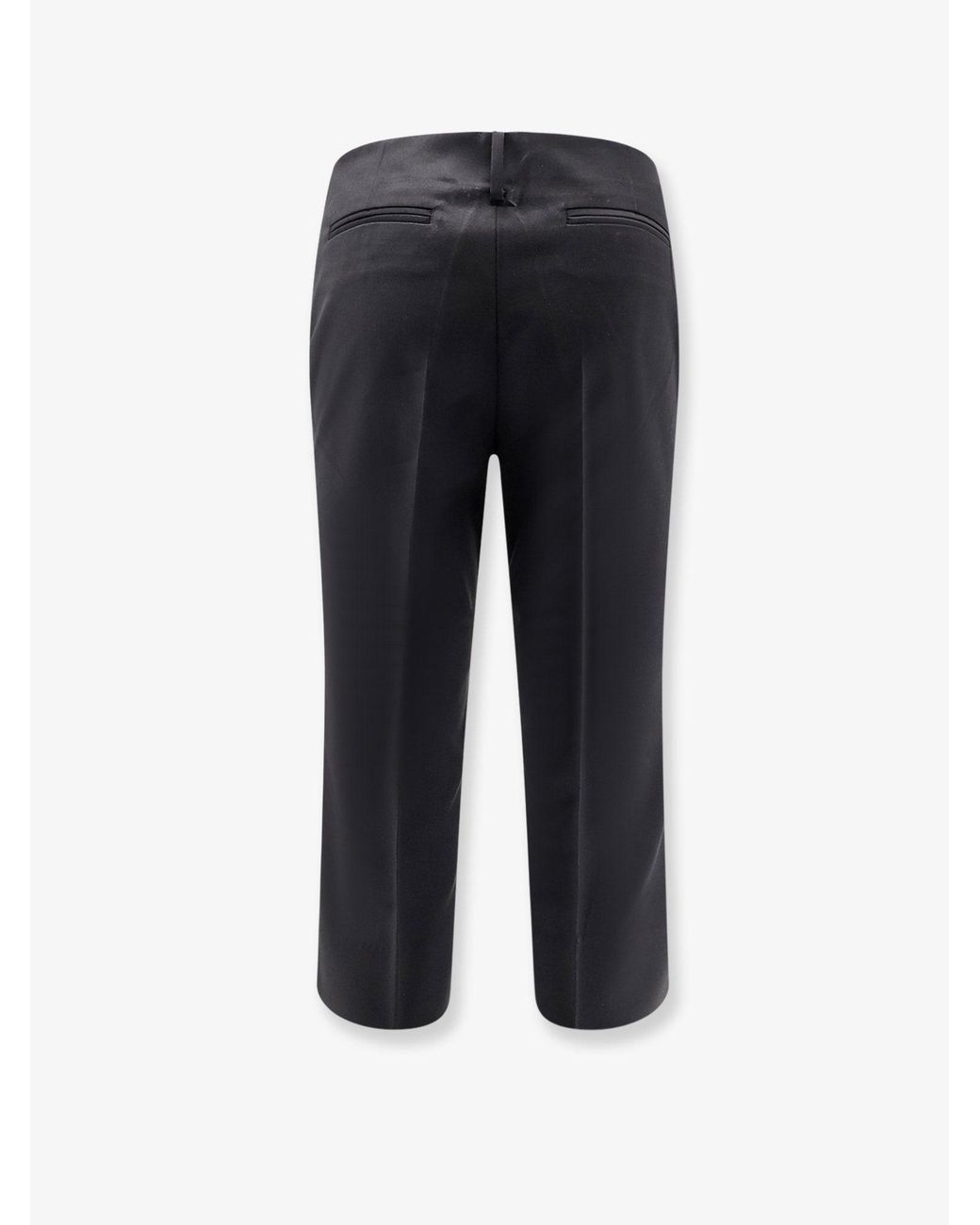 TONYWACK Blue Wool Blend Capri Trousers