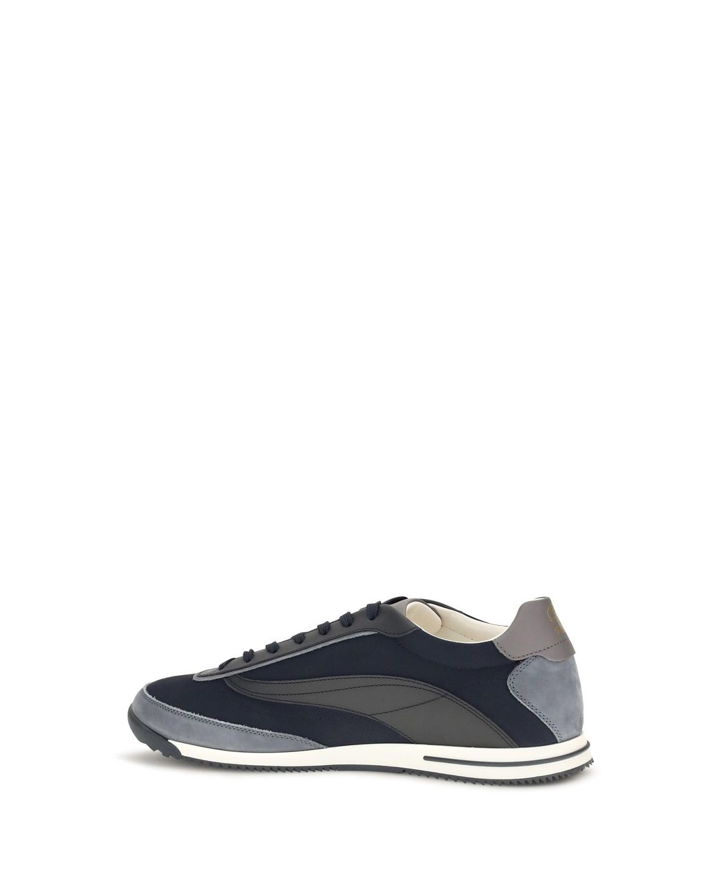 Brunello Cucinelli Blue Lace-Up Suede Sneakers for men