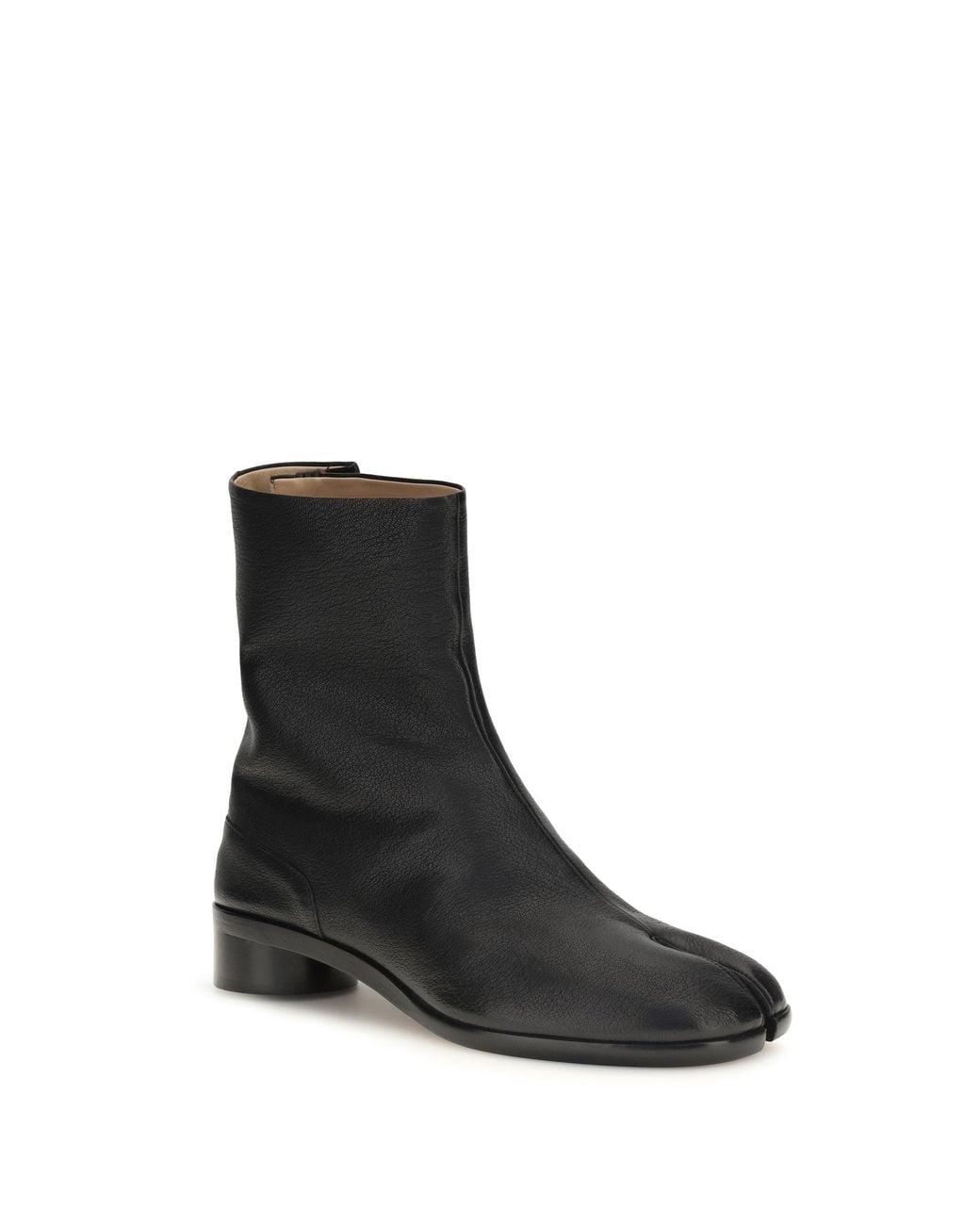 Margiela Black Tabi Ankle Boots for men
