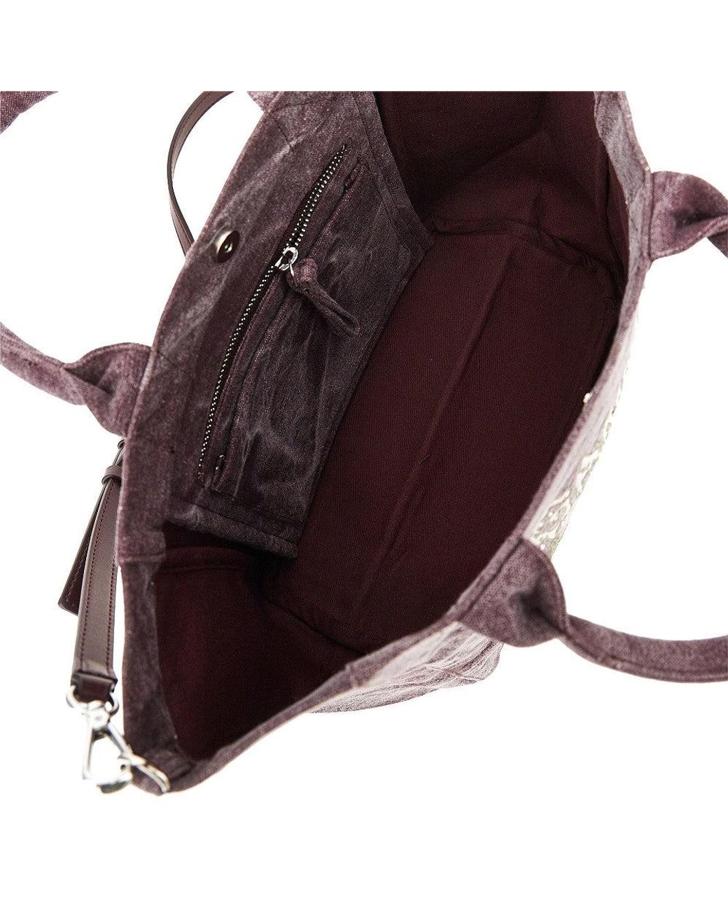 Ganni Purple Small 'Forest Teddy' Tote Bag