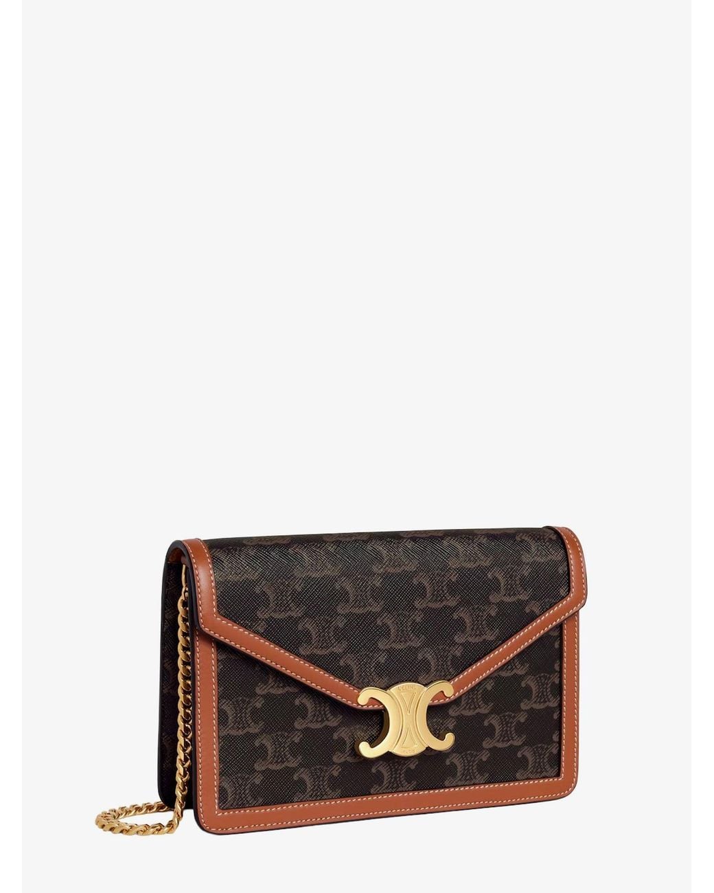 Céline White Wallet On Chain Margo Shoulder Bag