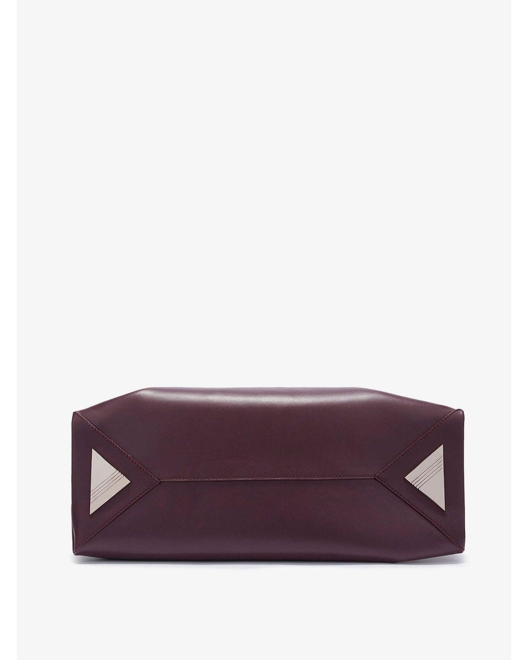 The Attico Purple La Passeggiata Medium Leather Shoulder Bag