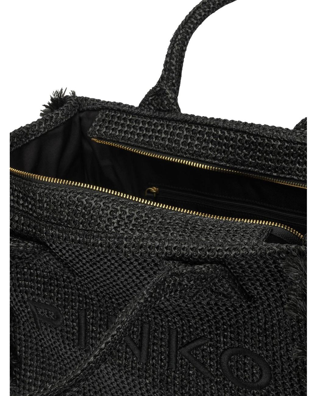 Pinko Black Polypropylene Polyester Polyester Cotton Polyamide Polyurethane Polyester Handbag
