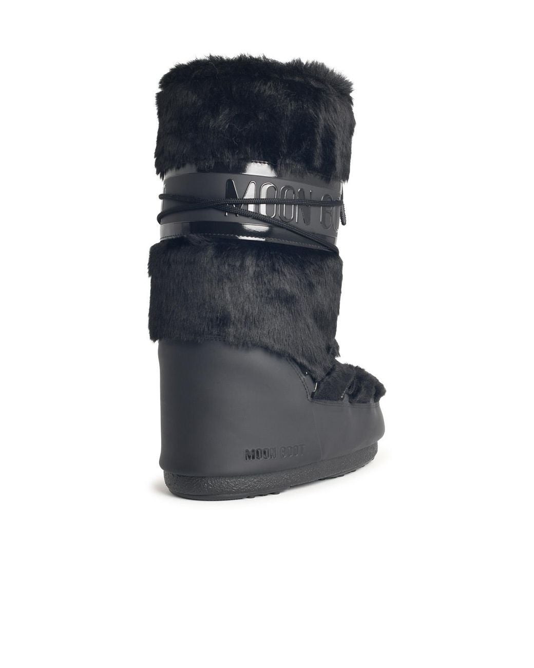 Moonboot Blue Faux Fur Boots