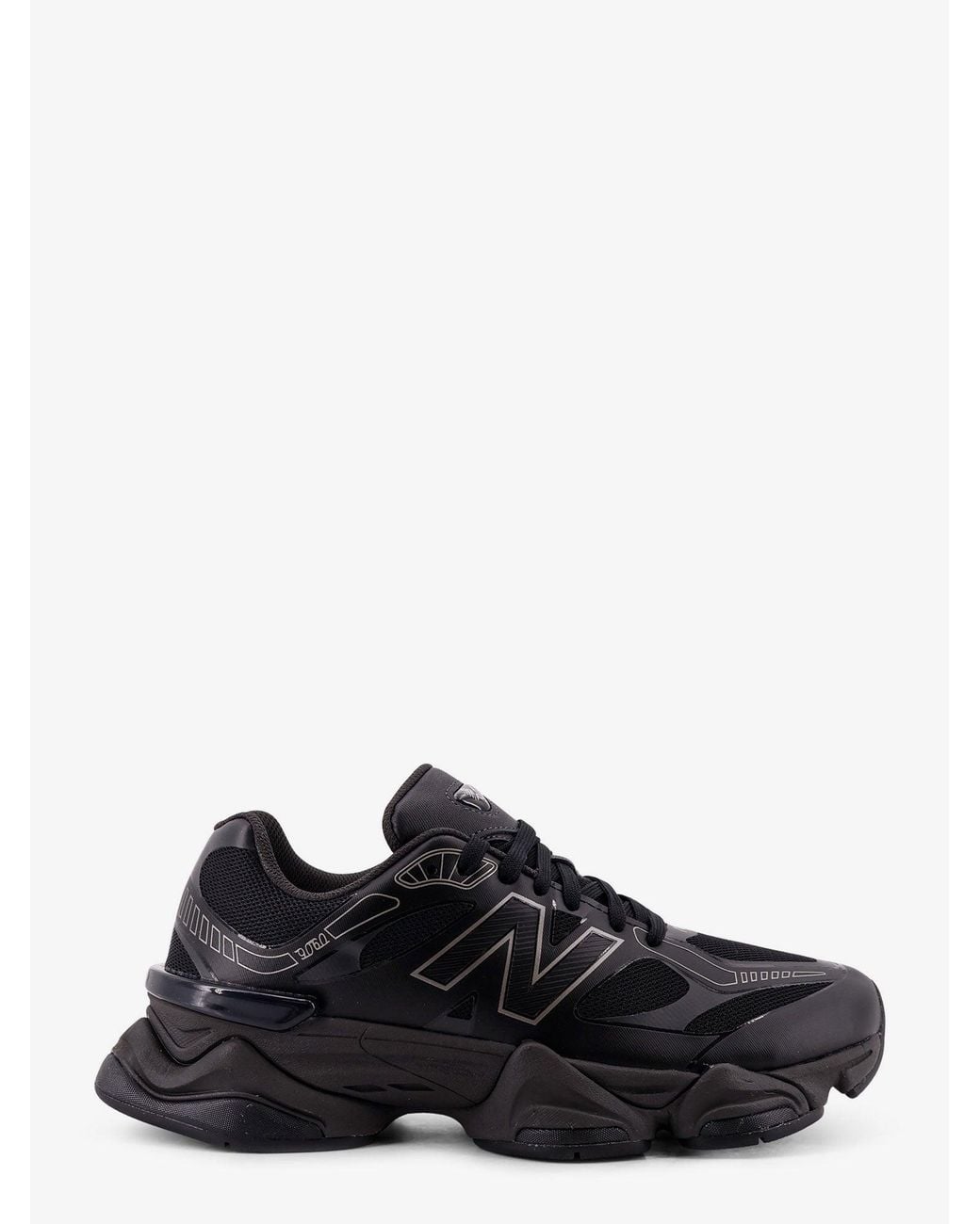 New Balance Black 740 Mesh Sneakers With Logo On The Side for men