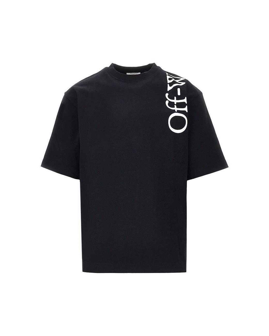 Off-White c/o Virgil Abloh Black 'Vertical Bookish Skate' Cotton T-Shirt for men