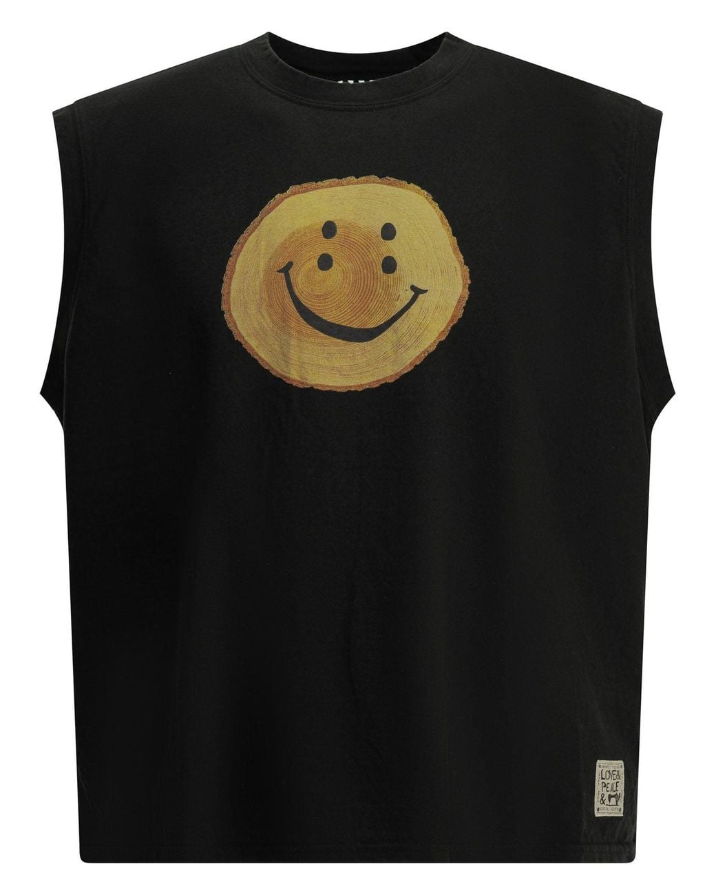 Kapital Black Tree Trunk Crew-Neck T-Shirt for men