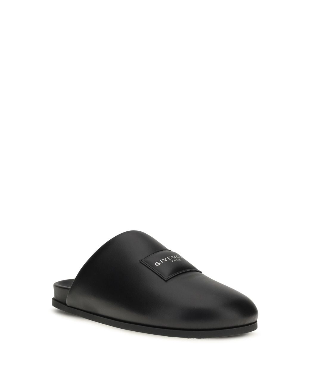 Givenchy Black Leather Mules for men