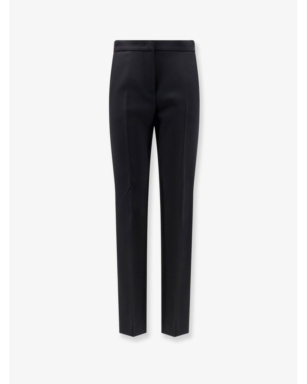 Max Mara Blue Mxmacino Stretch Virgin Wool Trousers