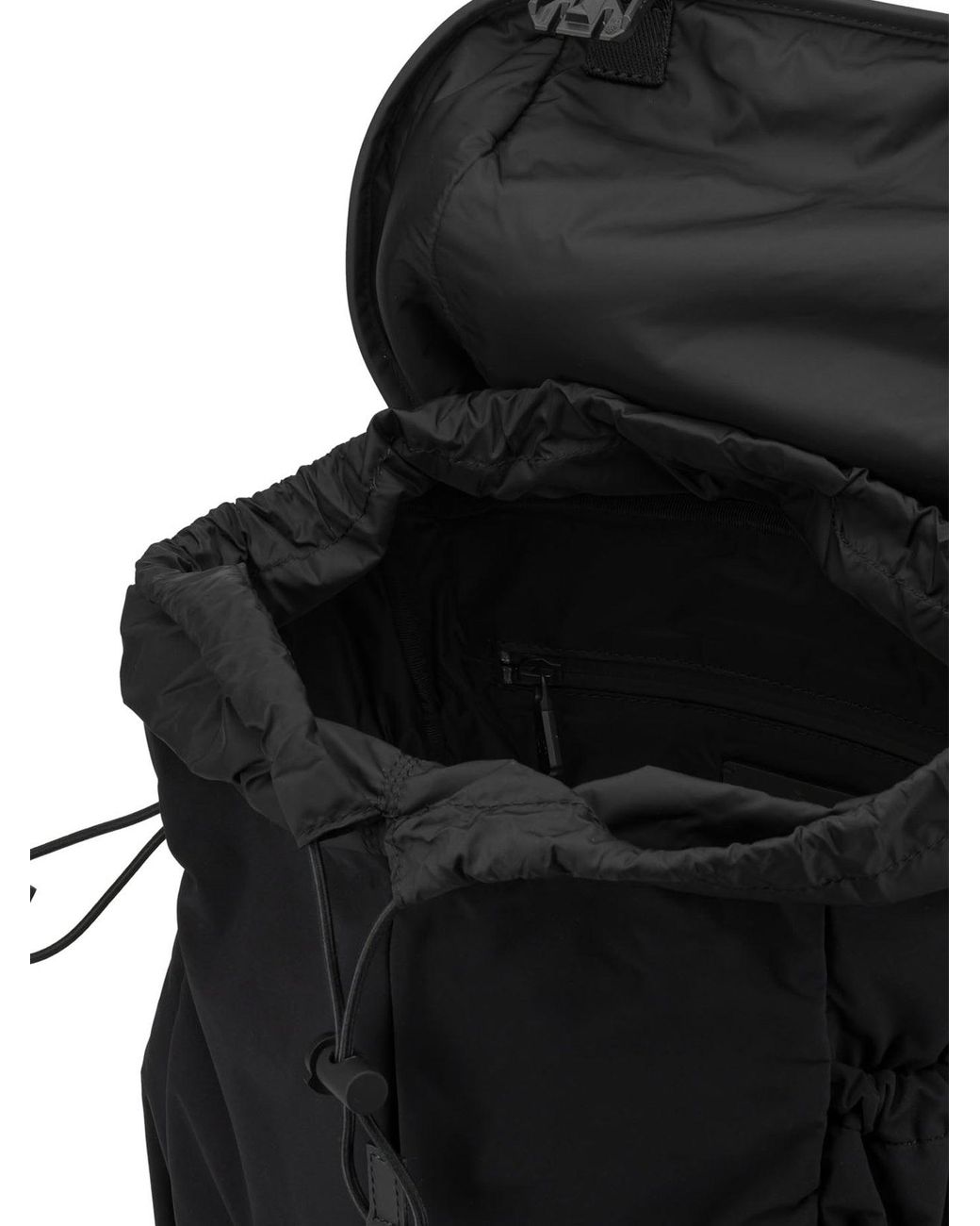 Moncler Black Sports Backpack With Logo