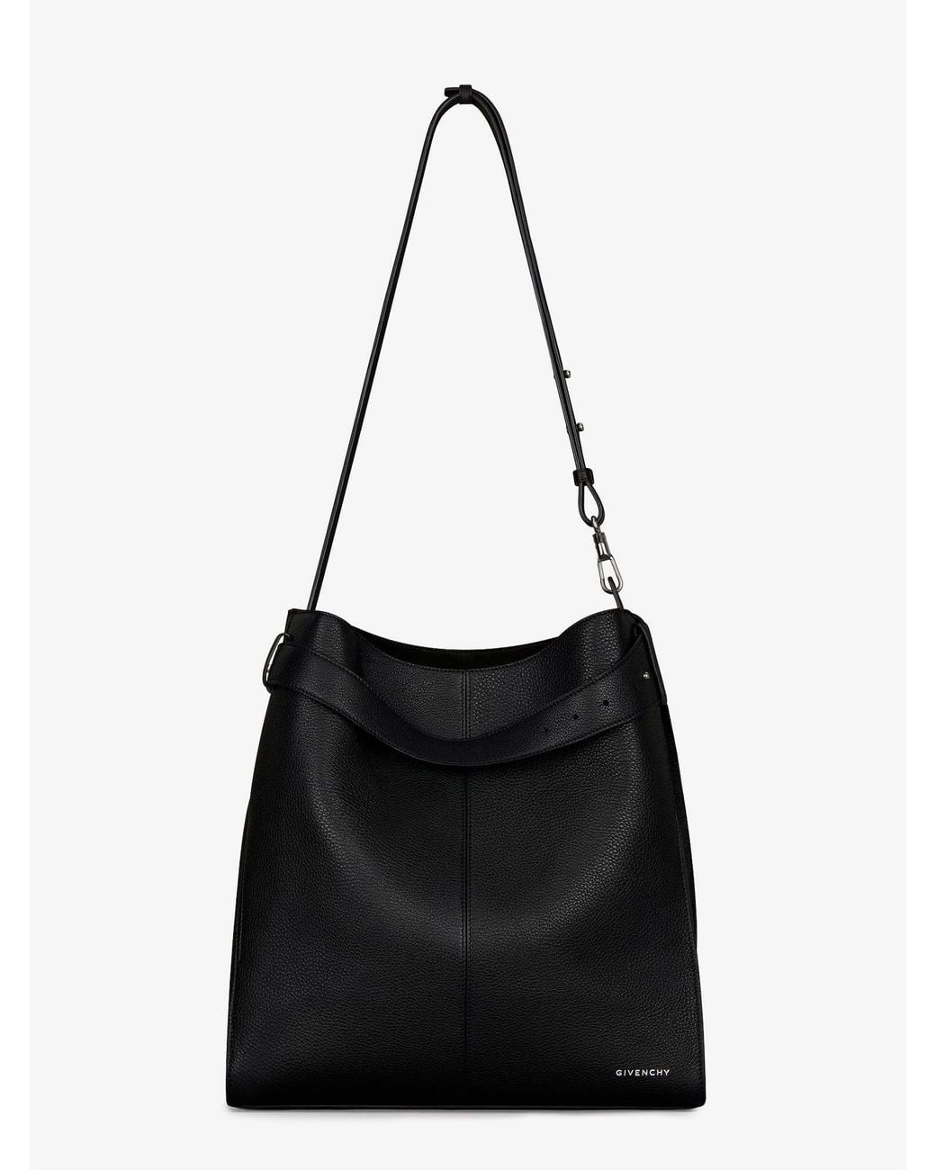 Givenchy Black Belted Bag Leather Shoulder Bag for men
