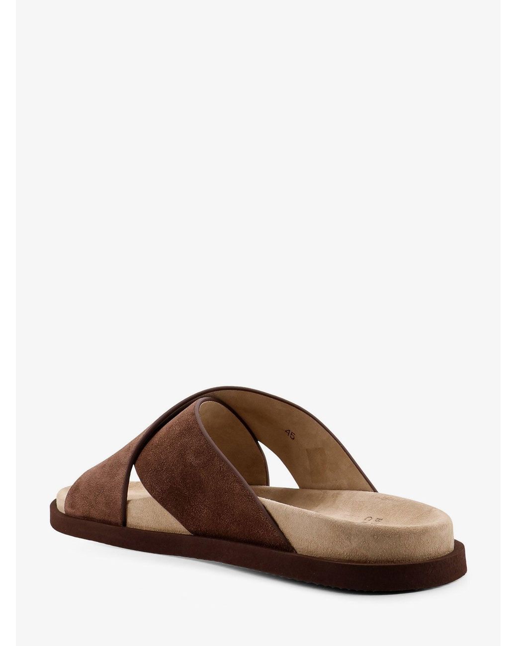 Brunello Cucinelli Brown Sliders for men
