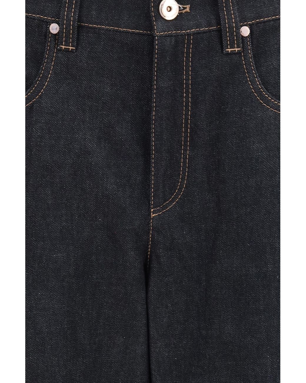 Brunello Cucinelli Blue Straight-Leg Denim Jeans