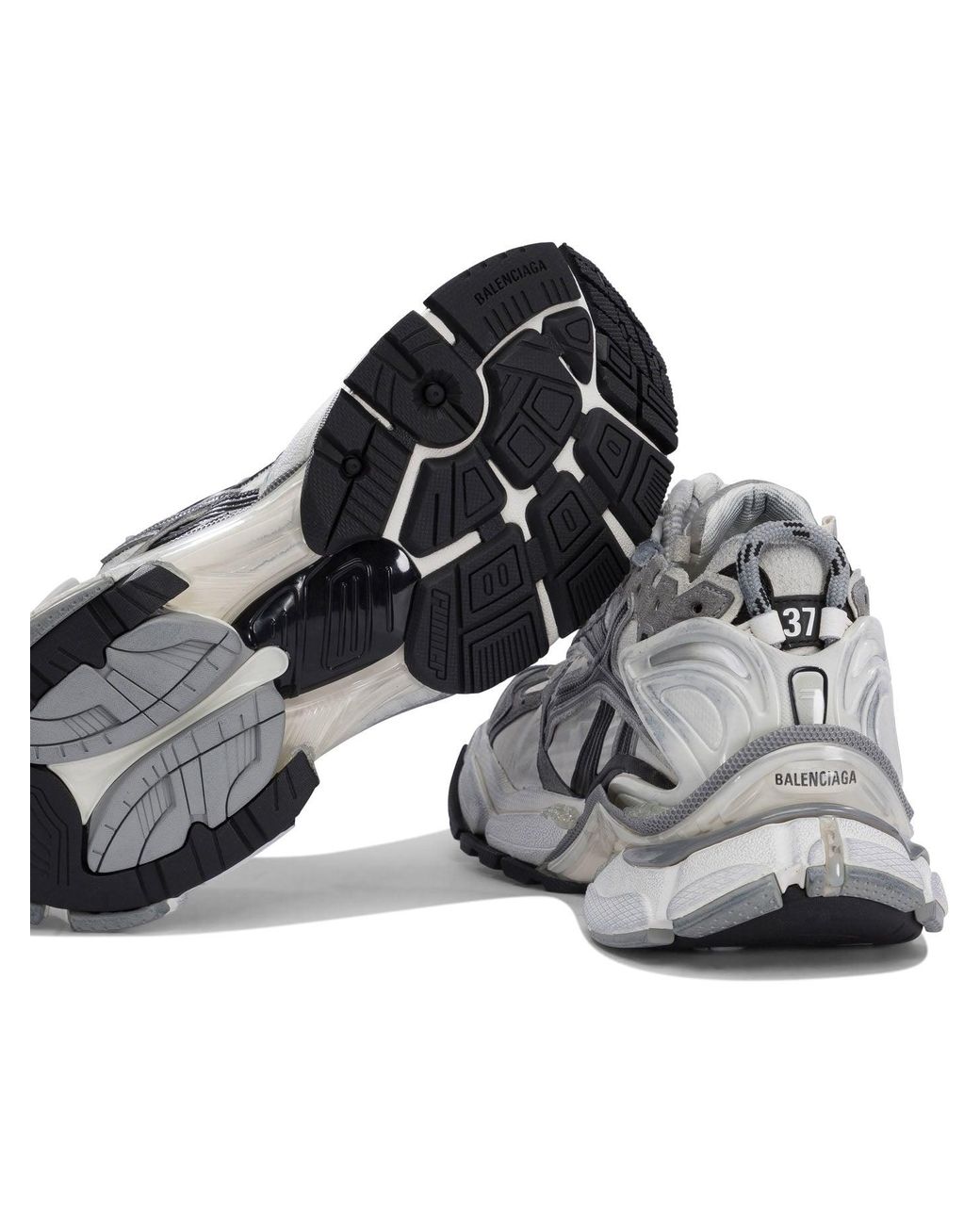 Balenciaga Gray "Runner" Sneakers