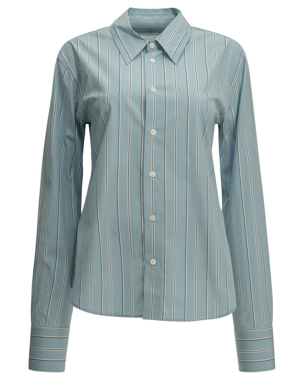 AMI Blue Casual Shirt With Logo