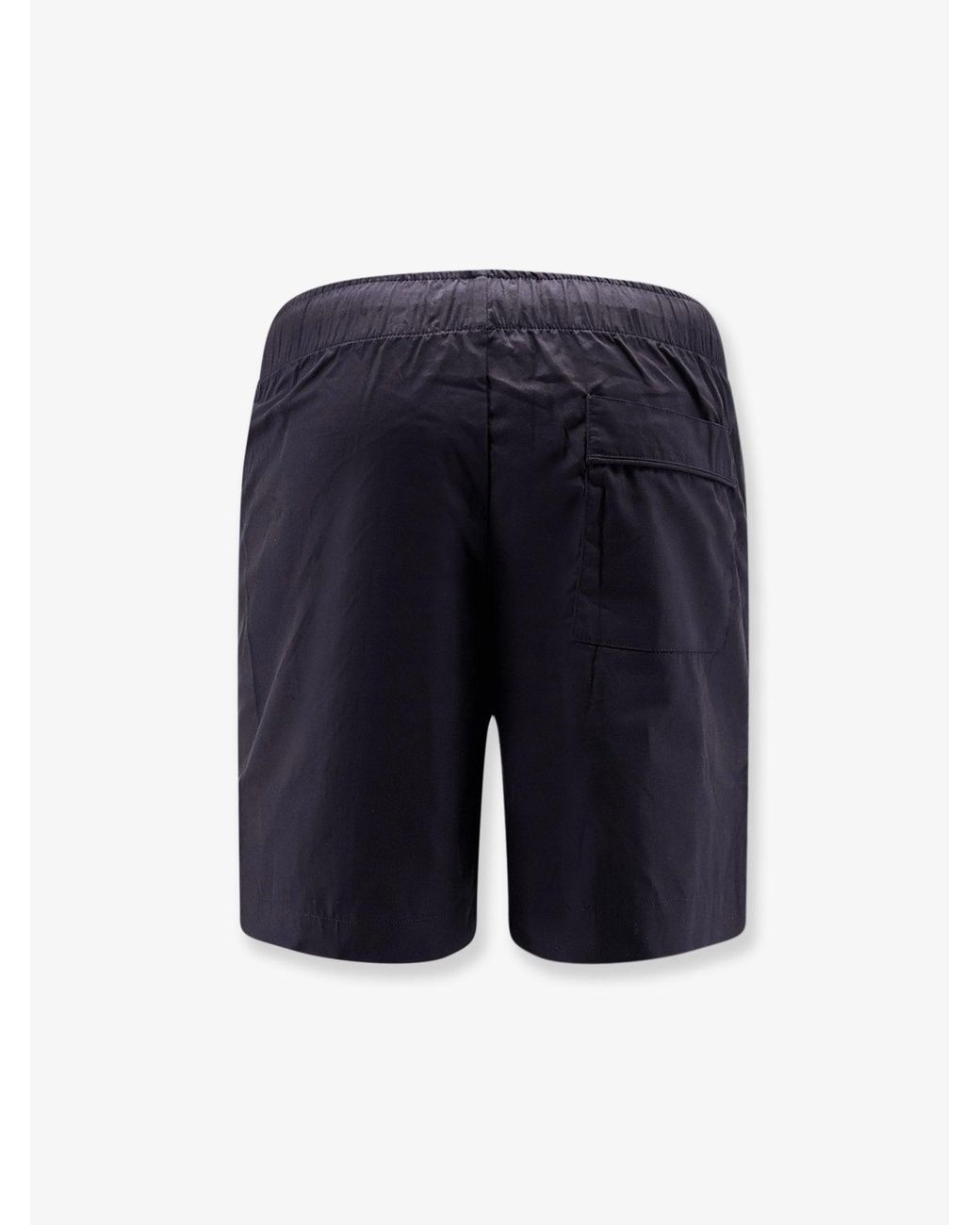 Entire studios Blue Cotton Bermuda Shorts With Frontal Logoed Label